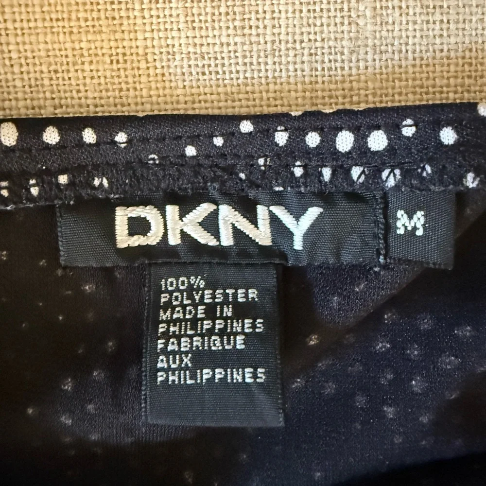 DKNY Black and White Polka Dot Skirt